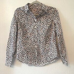 Boden the classic shirt leopard bottom down Size 8P